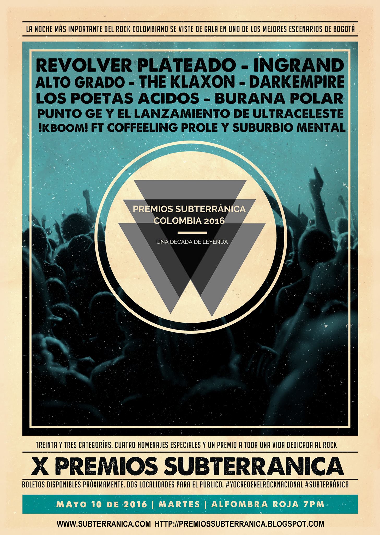 cartel premios subterranica 2016