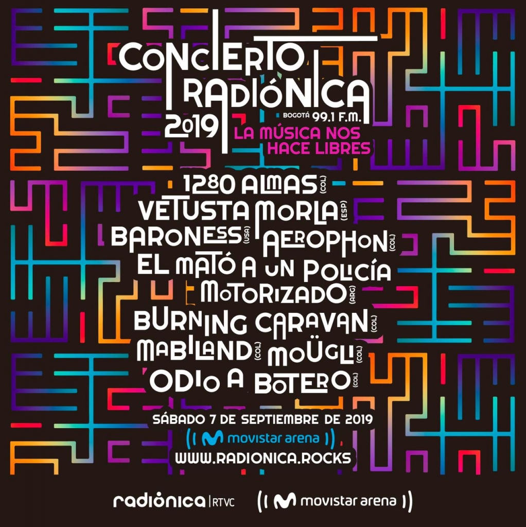 Line Up Concierto Radiónica 2019